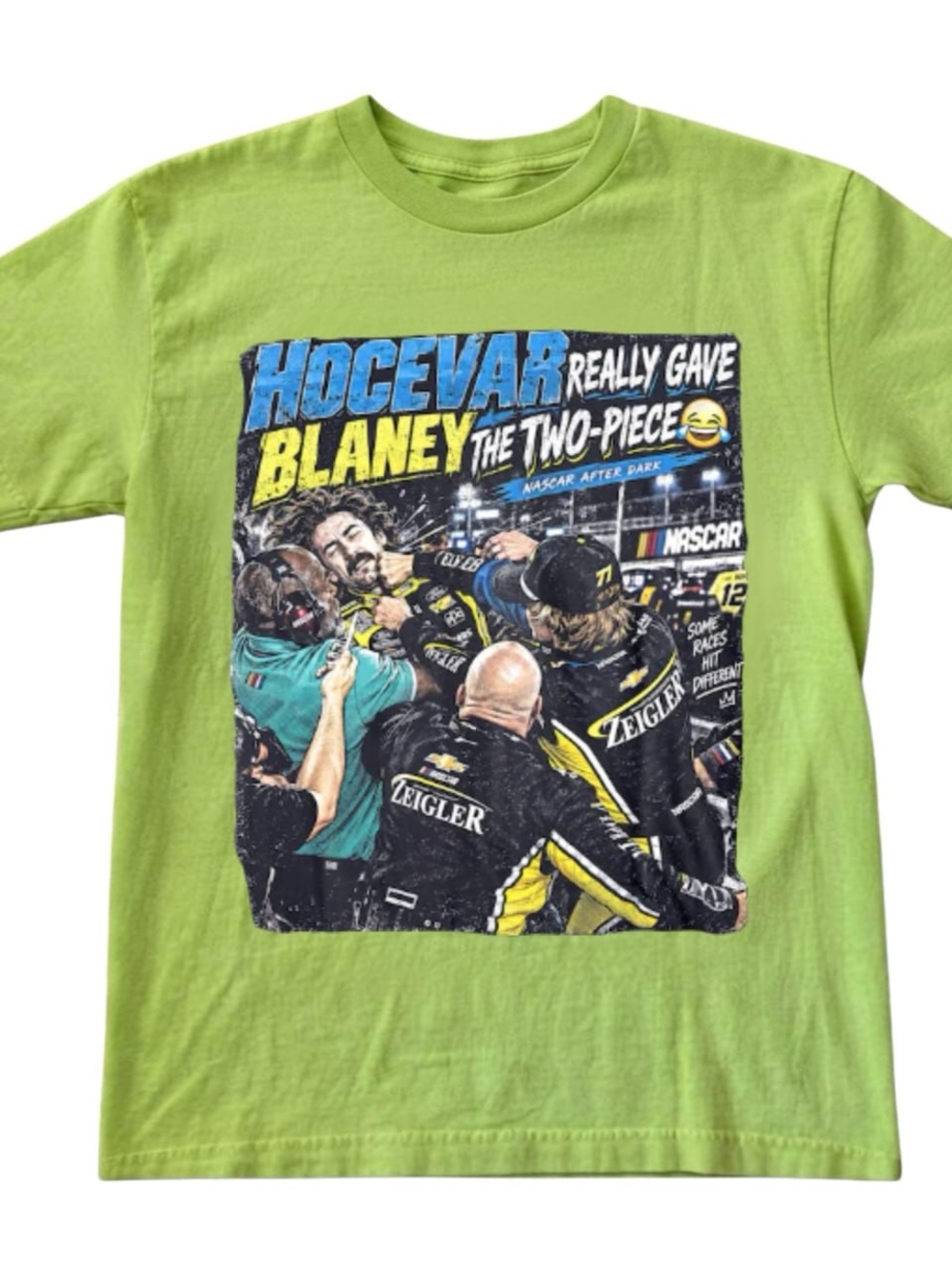 Green NASCAR Hocevar Blaney Graphic Tee